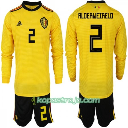 Billiga Fotbollströjor Belgien ALDERWEIRELD 2 Barn VM 2018 Borta tröja Långärmad